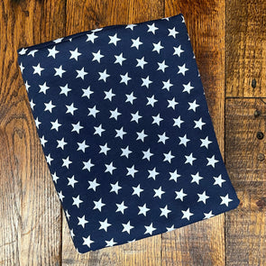 *Stars on Navy Cotton Jersey (LAST YARDS-MAY NOT BE CONTINUOUS)