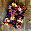 Wrenlee Floral on Black Double Brushed Poly Spandex