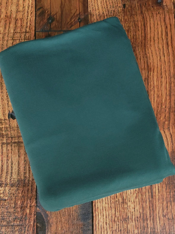 New Hunter Green Double Brushed Poly Spandex