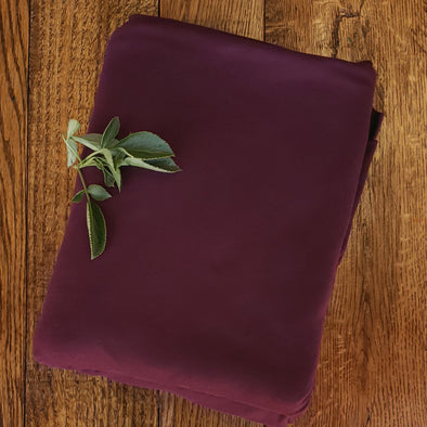 Plum Double Brushed Poly Spandex