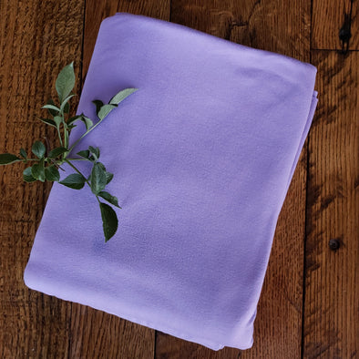 Lilac Double Brushed Poly Spandex