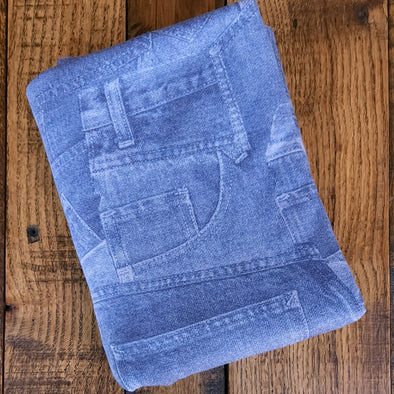 Pocket Mania Denim French Terry Poly Rayon Spandex (LAST YARDS-MAY NOT BE CONTINUOUS))