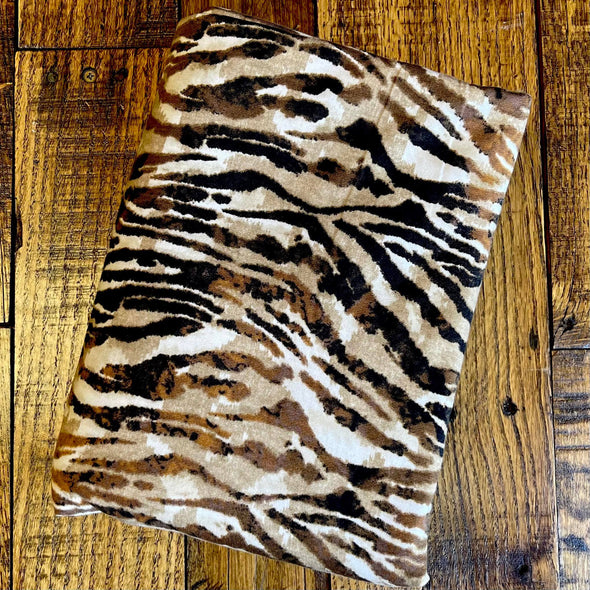 *Soft Brown Zebra French terry  Last Yards - May not be continuous.