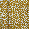*Ivory Flowers on Dark Mustard Rayon Spandex Jersey  Last Yards - May not be continuous.