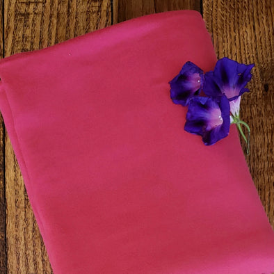 Fuchsia Double Brushed Poly Spandex(LAST YARDS-MAY NOT BE CONTINUOUS)