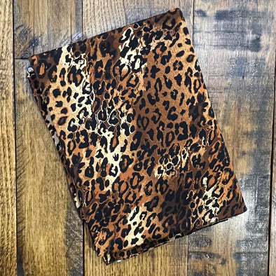 Chestnut Animal Print on Rayon Spandex (LAST YARDS-MAY NOT BE CONTINUOUS)