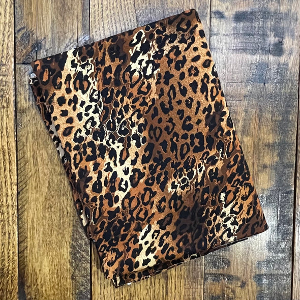 Chestnut Animal Print on Rayon Spandex (LAST YARDS-MAY NOT BE CONTINUOUS)