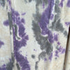 Purple & Brown Tie Dye Baby French Terry Poly Rayon Spandex- LAST YARDS (May Not Be Continuous)